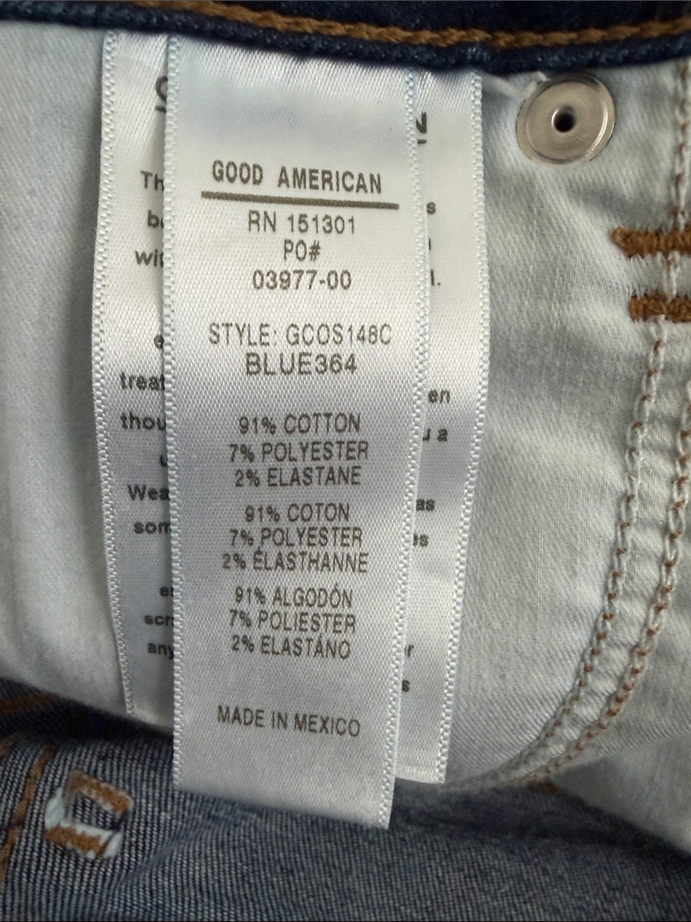 Good American Good Curve Denim Cut Off Shorts - Size 12/31 - Picture 5 of 6